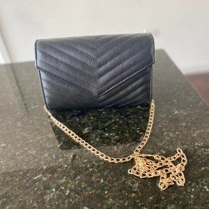 AKIRA Chevron Style Gold Chain Strap WOC/Handbag